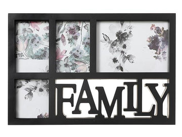 BLACK COLLAGE FRAME - FAMILY (ASSTD 4 OPENING)