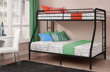 Black Metal Bunk Bed