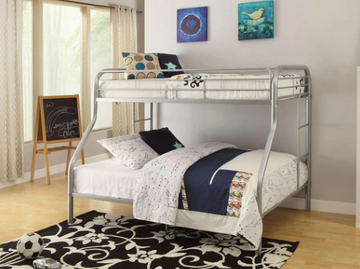 Grey Metal Bunk Bed