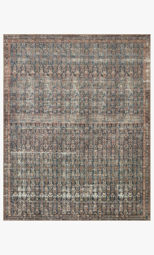 LOLOI AMBER LEWIS BILLIE OCEAN / BRICK RUG