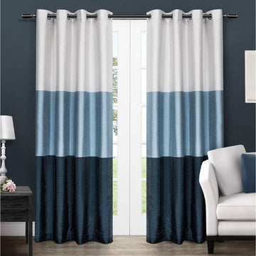 Curtains ~ Chateau Grommet Top Panel Pair, Indigo, 54" x 84", 2 Piece by Exclusive Homes - GetSetHome Store