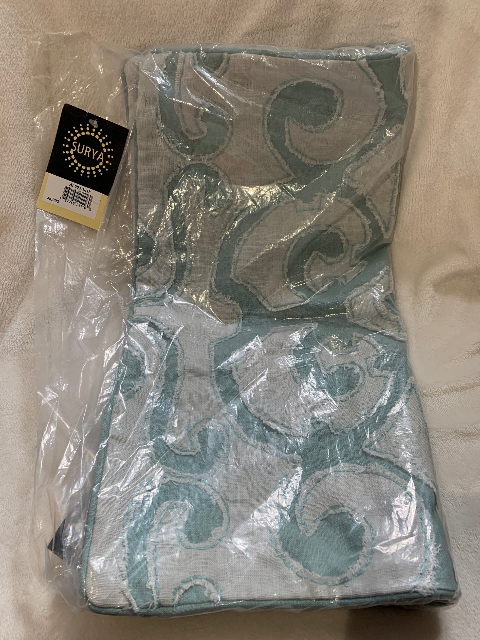 Pillow - Surya Amelia AL-003, 18 inch by 18 inch, Teal / Grey (set of 2) - Cover Only - GetSetHome Store