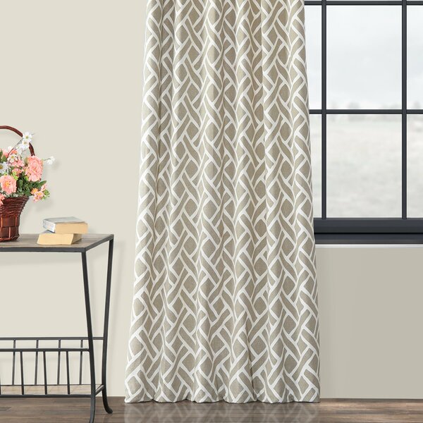 Curtain - Berumen Geometric Room Darkening Rod Pocket Single Panel - GetSetHome Store