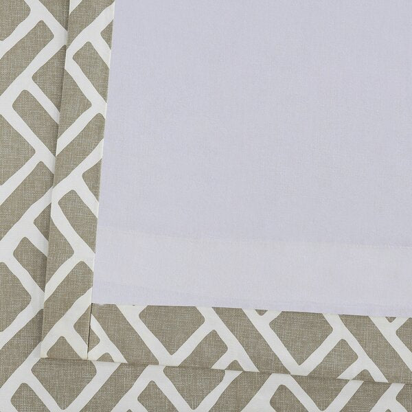 Curtain - Berumen Geometric Room Darkening Rod Pocket Single Panel - GetSetHome Store
