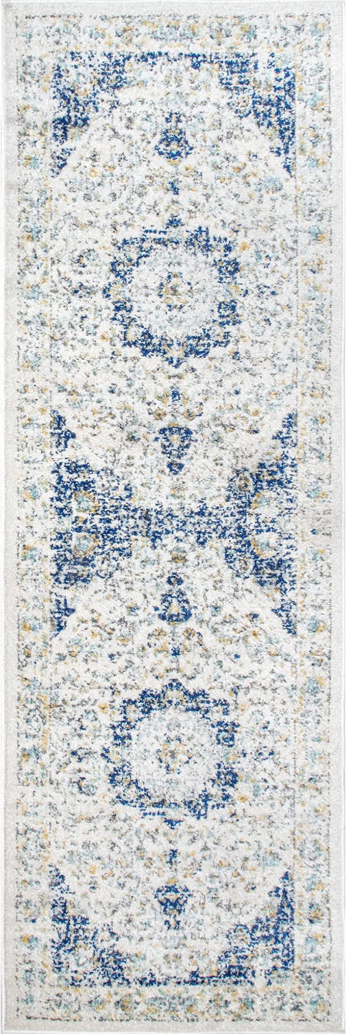 Runner -  nuLOOM Traditional Verona Area Rug, 2'8" x 8', Blue - GetSetHome Store