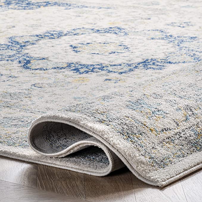 Runner -  nuLOOM Traditional Verona Area Rug, 2'8" x 8', Blue - GetSetHome Store