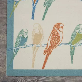 Waverly Sun N' Shade Retweet Bird Rug 7'9" x 10'10" - GetSetHome Store