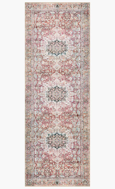 Rug - Loloi II Wynter Tomato Oriental 2' x 5'  Area Rug - GetSetHome Store