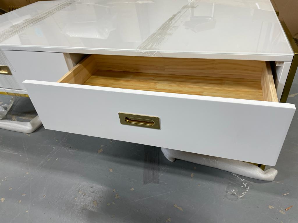 Povison White Coffee Table PV-CT078AW02 - GetSetHome Store