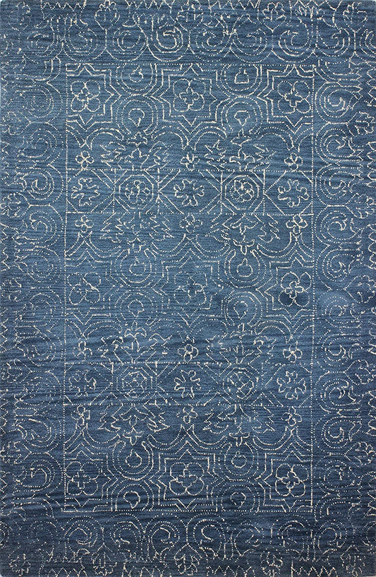 Bashian Rug R120-CL133-AZURE 5' x 7'6" - GetSetHome Store