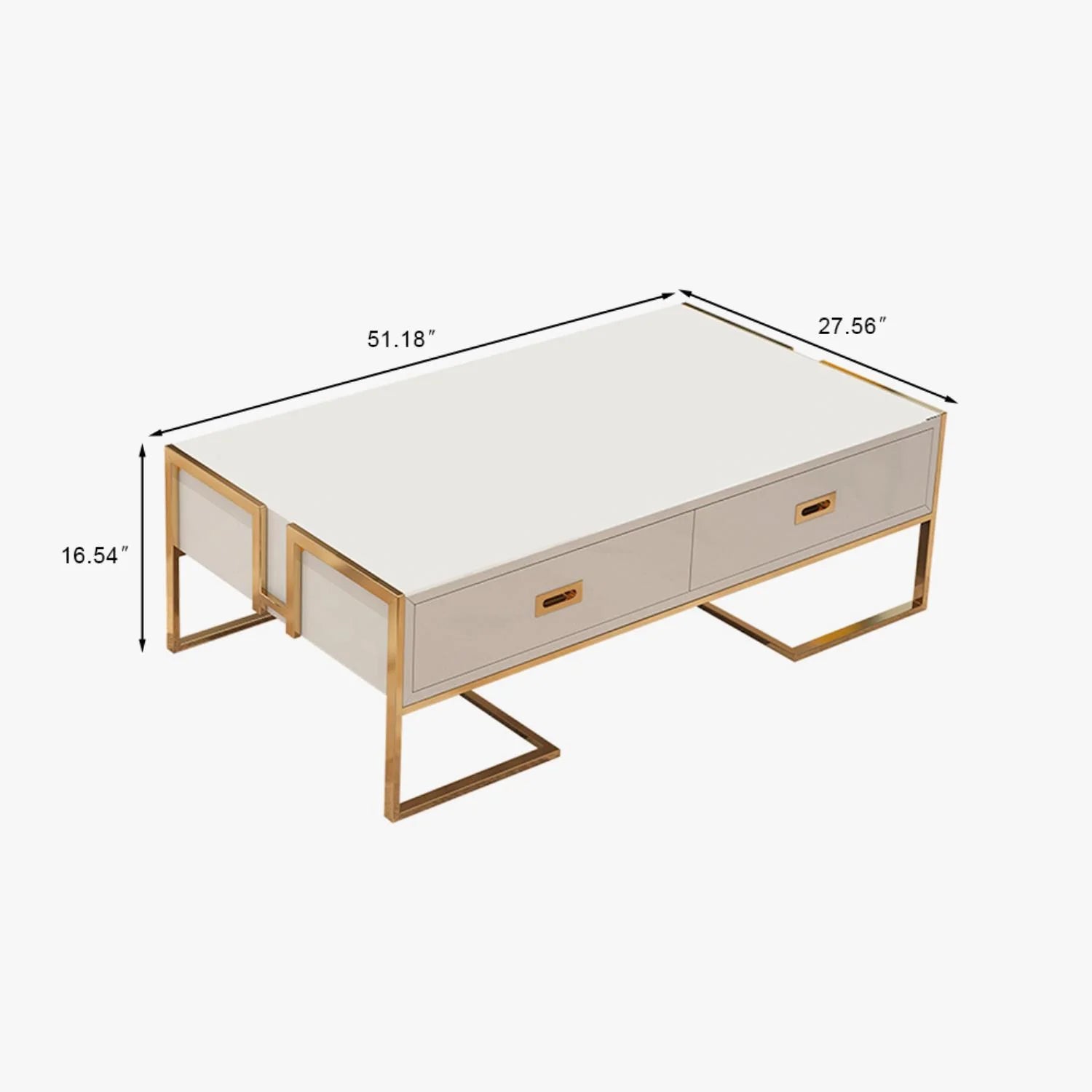 Povison White Coffee Table PV-CT078AW02 - GetSetHome Store