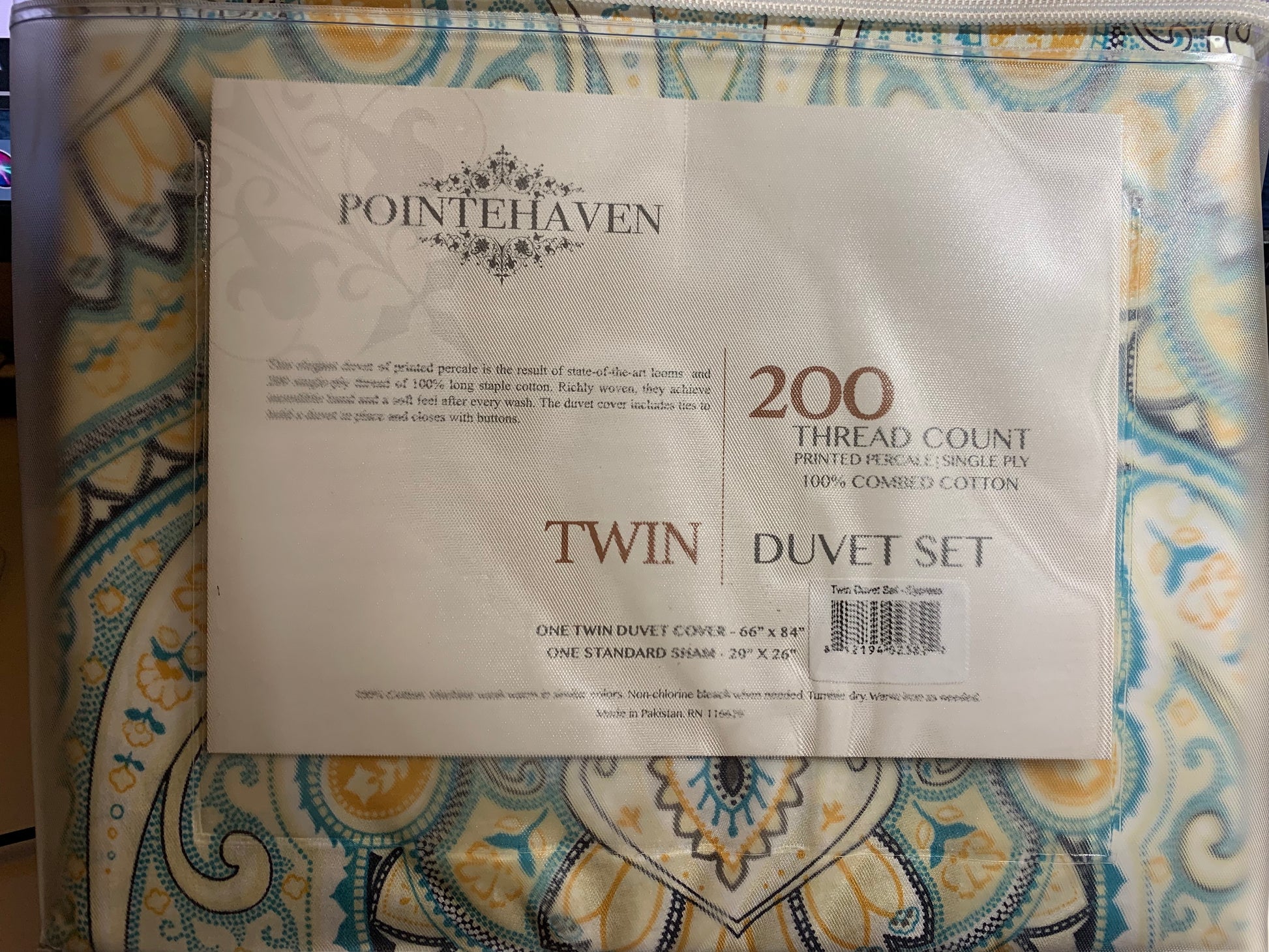Pointehaven's 200 Thread Count Duvet Set TWIN (1 Duvet and 1 Sham) - GetSetHome Store