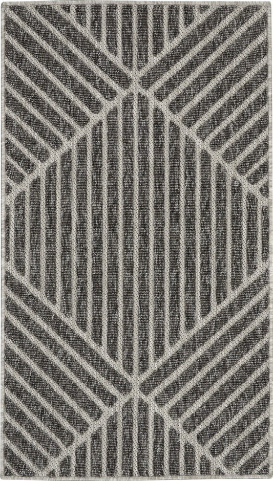 Nourison  Cozumel CZM05 Dark Grey ~ 5'3" X 7'3" - GetSetHome Store