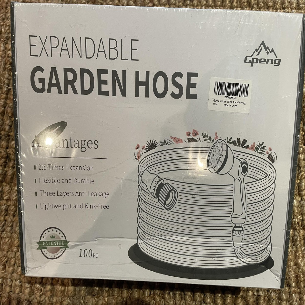 Gpeng Expandable Garden Hose 100ft