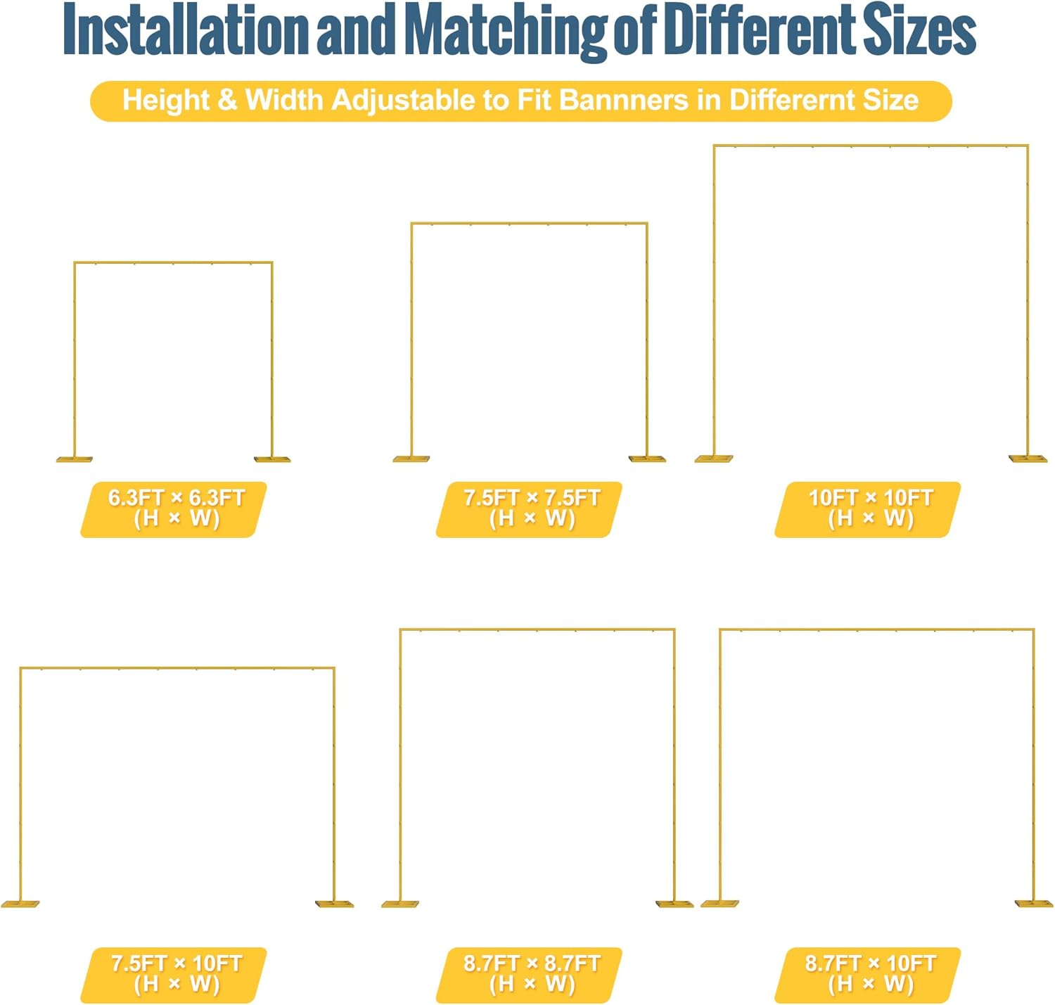 10x10 FT Backdrop Stand