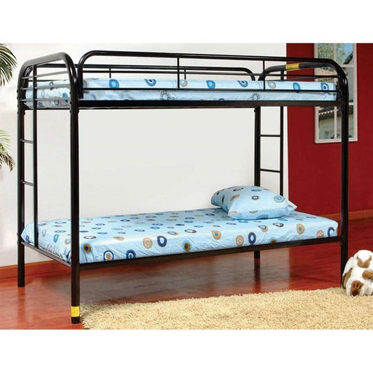 Black Metal Bunk-Bed