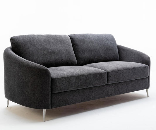 ZINNIA SOFA SERIES - GREY/CHROME