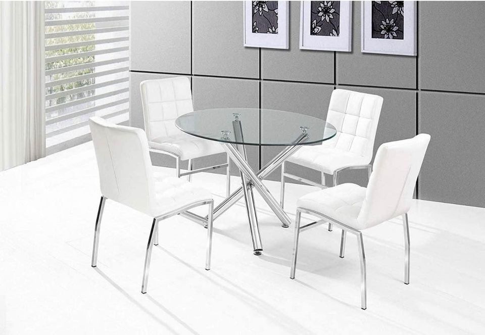 Weston 5 Piece Dining Table Set White