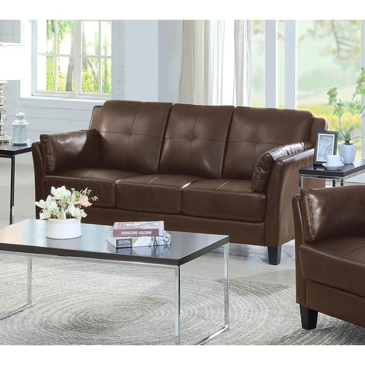 PU LEATHER SOFA SERIES - BROWN