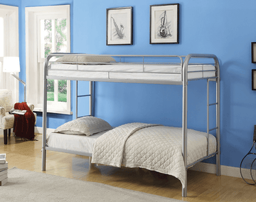 Grey Metal Bunk-Bed