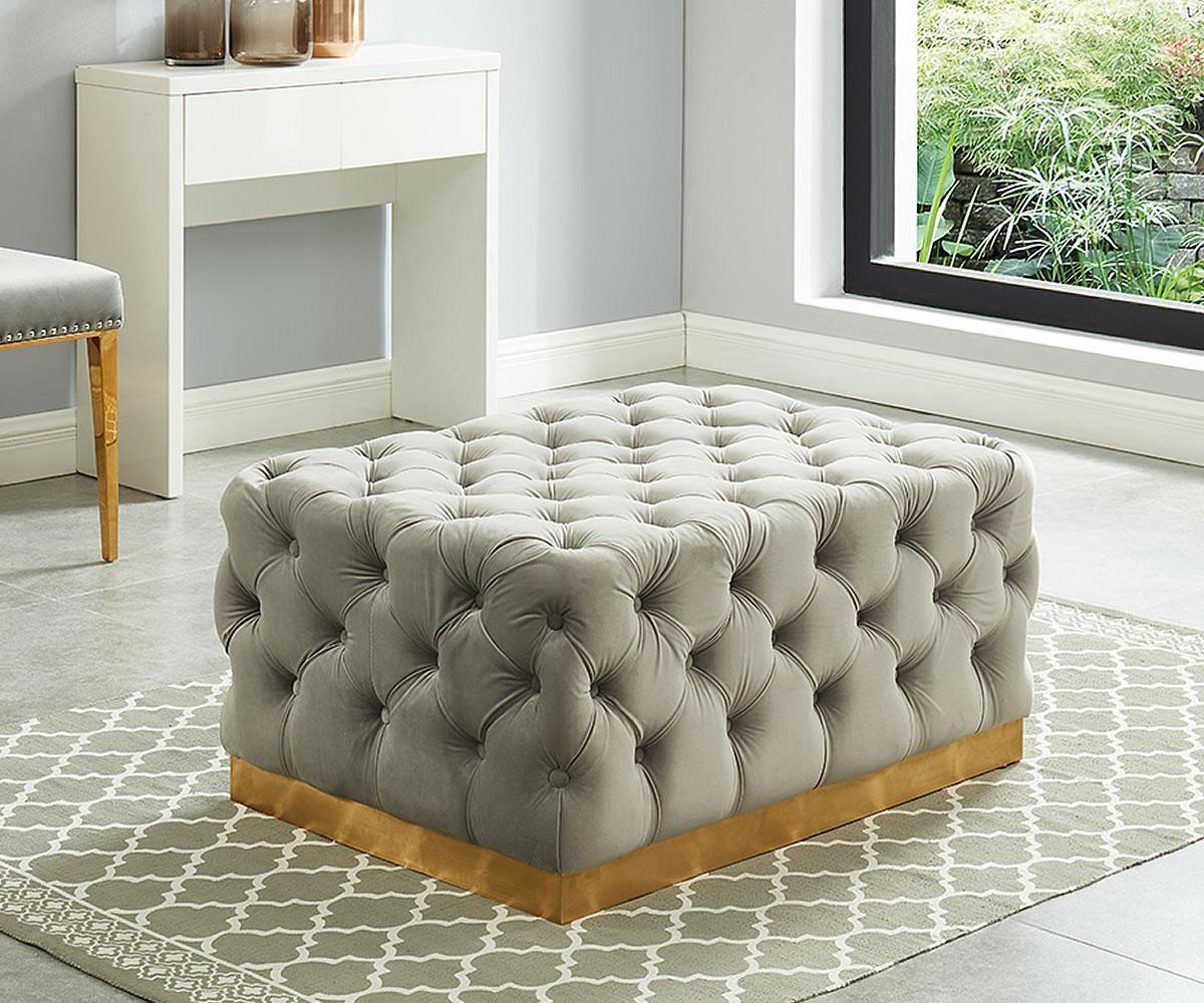 PORTIA OTTOMAN SERIES - GREY,WHITE,BLUE