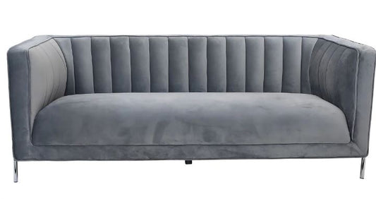 ARTHUR SOFA SERIES - GREY/CHROME