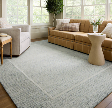 Chris Loves Julia x Loloi | Briggs Collection Mist/Ivory Accent Rug