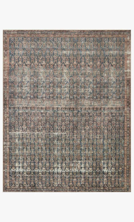 Amber Lewis x Loloi Billie Ocean / Brick Area Rug (6' x 9')