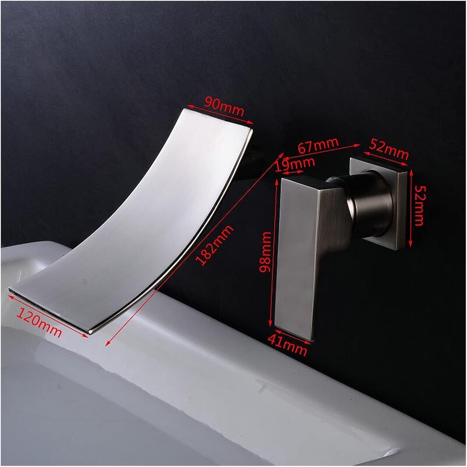 Bathroom Sink Taps Waterfall Basin Faucet