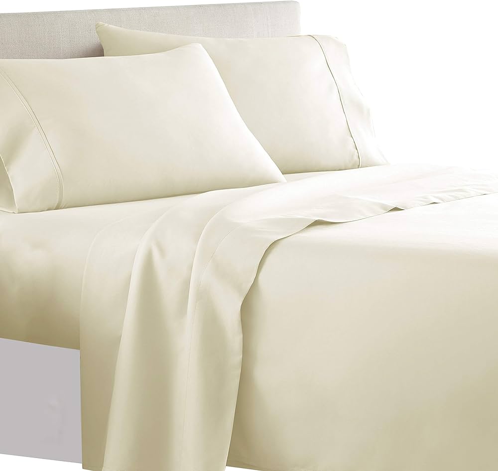 Cotton House - 100% Cotton Sheet Set Queen Ivory