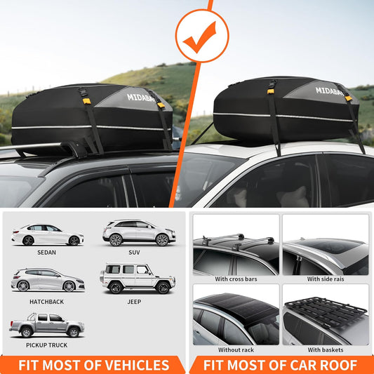 MIDABAO 15 Cubic Waterproof Duty Car Roof Top Carrier