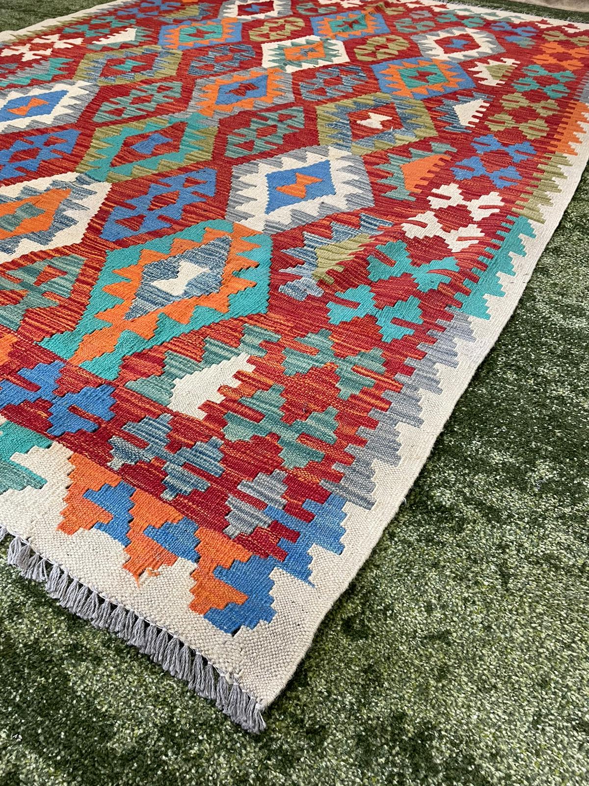 AFGHAN KILIM HANDMADE WOOL RUG