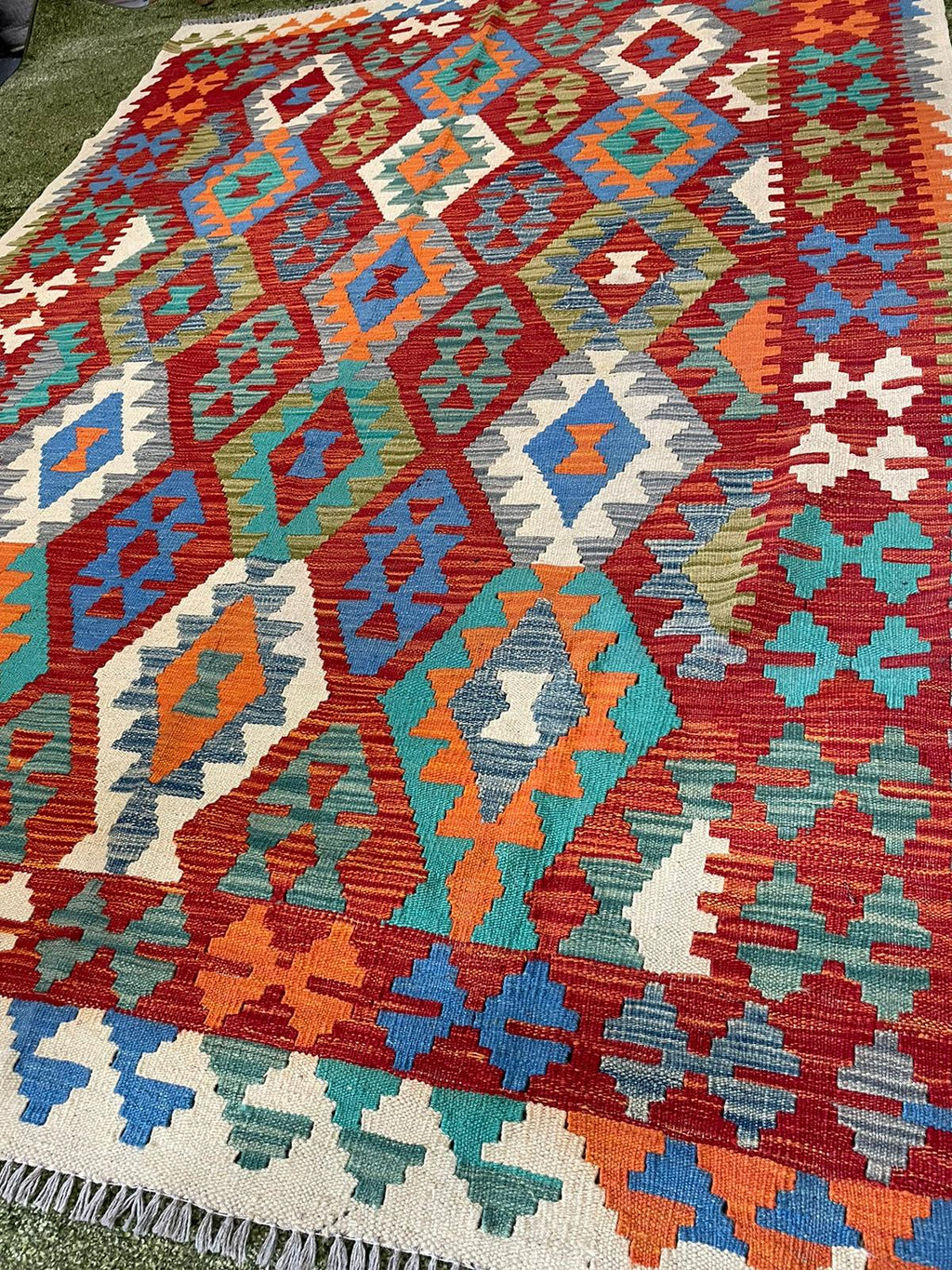 AFGHAN KILIM HANDMADE WOOL RUG