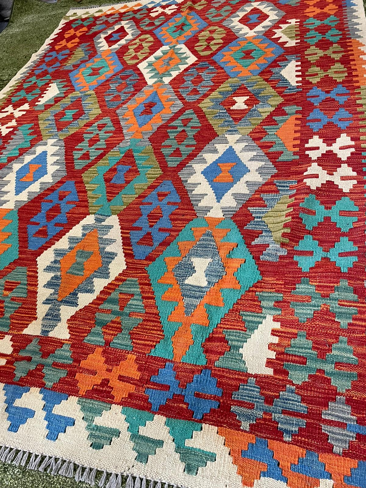 AFGHAN KILIM HANDMADE WOOL RUG