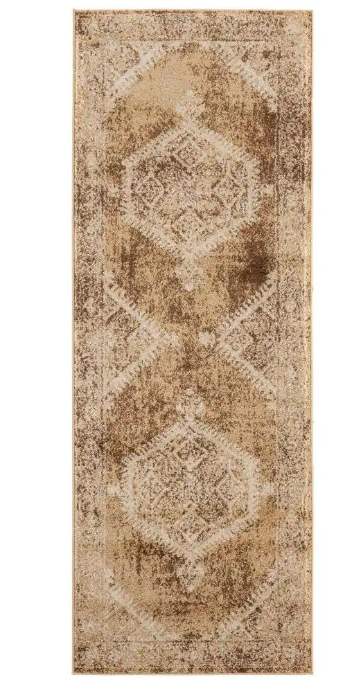 Marrakesh Sultana Light Brown 2 ft. 7 in. x 7 ft. 2 in. Runner Rug by United Weavers