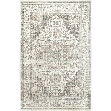 nuLOOM Vintage Tanith Cream 9 ft. x 12 ft. Indoor Area Rug Model # OWMN09A-9012