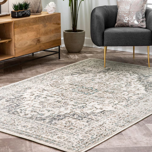 nuLOOM Vintage Tanith Cream 9 ft. x 12 ft. Indoor Area Rug Model # OWMN09A-9012