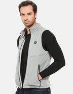 XL - Mens 3 Zone Lightweight Heated Vest with Battery Kit-Grey
