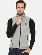 XL - Mens 3 Zone Lightweight Heated Vest with Battery Kit-Grey