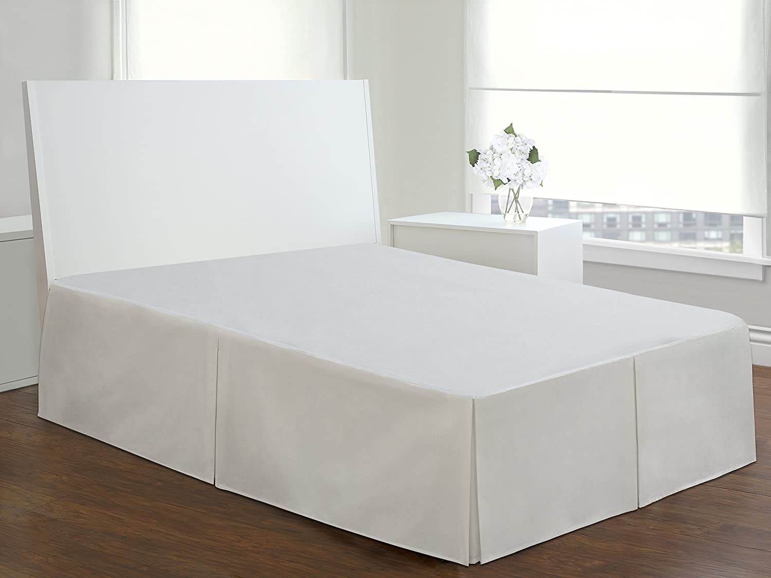 Queen ~ Bedskirt  White 14" depth ~  Levinsohn Textile - GetSetHome Store