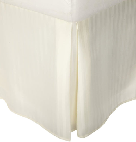 King Bed Skirt ~ 78" by 80" ~ Ivory Colour 15" drop ~ by Superior - GetSetHome Store