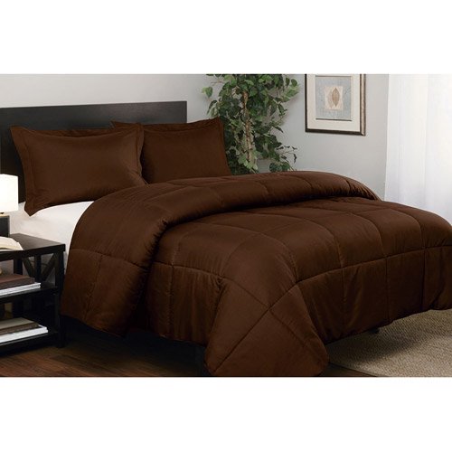 Twin ~ South Bay Down Alternative 2 Piece Comforter Set, Brown - GetSetHome Store