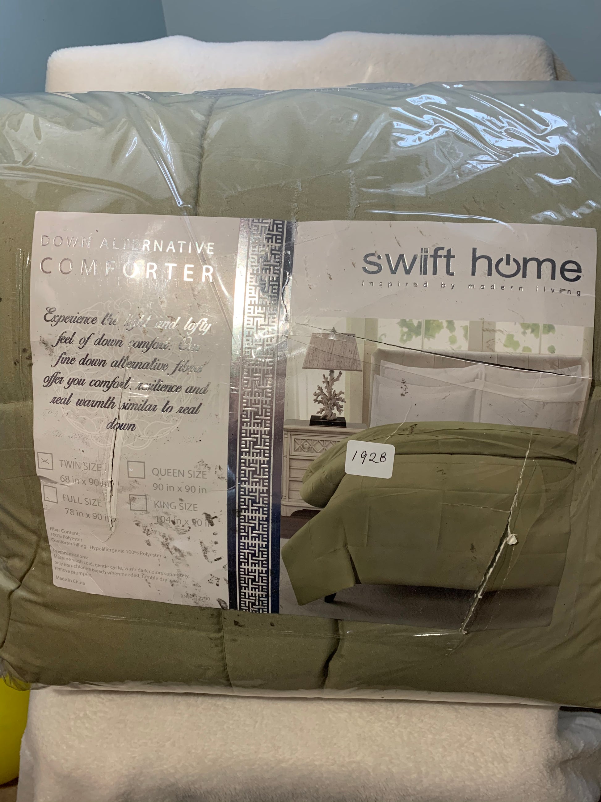 Twin ~ Down Alternative Comforter, Sage - GetSetHome Store