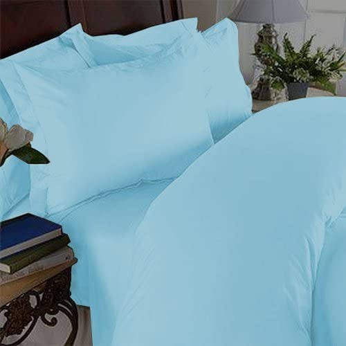 Queen / FULL - 3 Piece Duvet Cover Set by Elegant Comfort, Aqua - GetSetHome Store