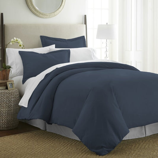 Twin - Canizales Duvet Cover Set, Navy - GetSetHome Store