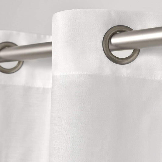 Curtains - Exclusive Home Wilshire Sheer Grommet Top Panel Pair, White - GetSetHome Store