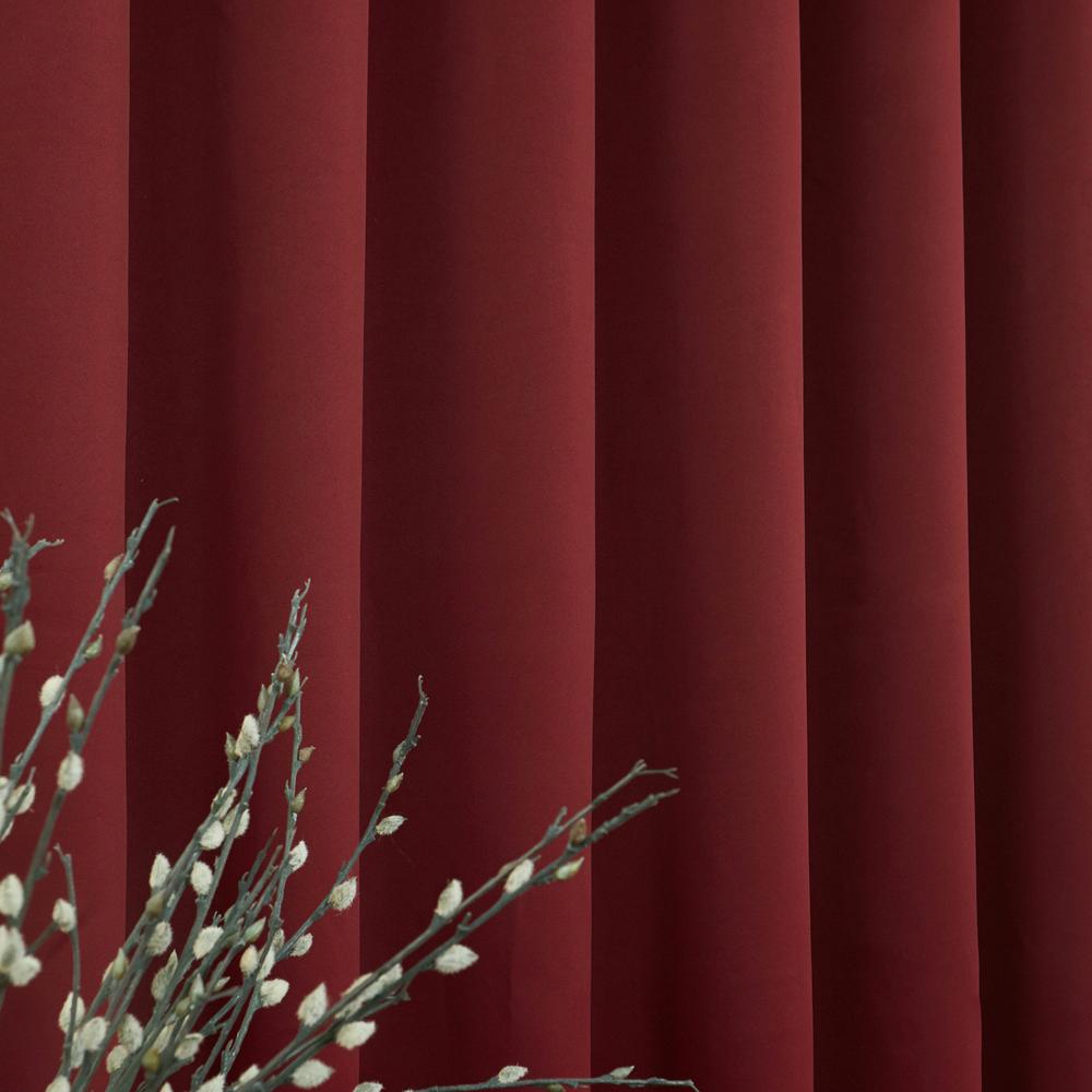 Curtain - Best Home Fashion Wide Width Grommet Blackout Curtain, Burgundy - GetSetHome Store