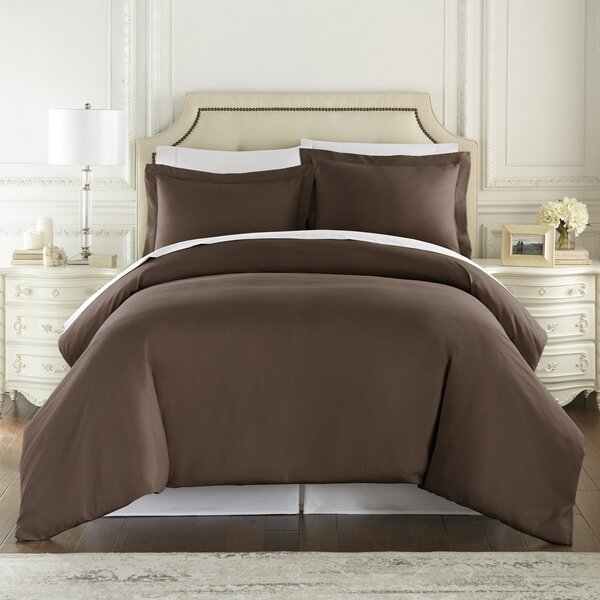 King - Pirtle Luxury Duvet Cover Set, Brown - GetSetHome Store