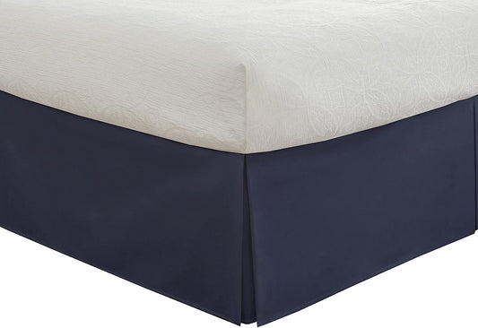 Full ~ Fresh Ideas Navy Blue Tailored Bedskirt - GetSetHome Store