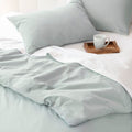 Leighton Reversible Duvet Cover Set, King, Glacier Gray - GetSetHome Store